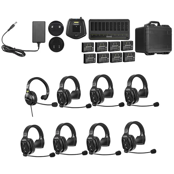 SARAMONIC Solutie intercom completa Saramonic WiTalk WT8S8xbat, 8 pers, Full-Duplex 1.9GHz, single-ear