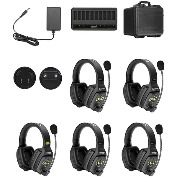 SARAMONIC Solutie intercom Saramonic WiTalk WT5D, Wireless, 5 persoane, Full-Duplex, 1.9GHz, dual-ear
