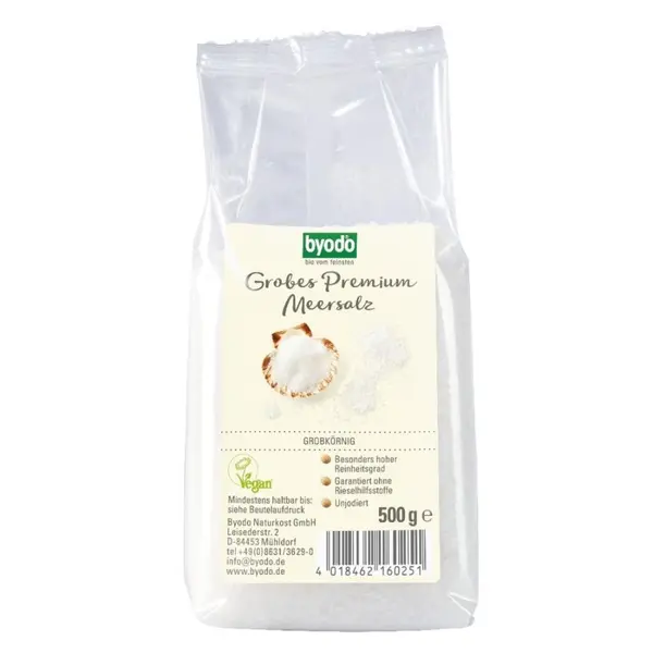 Sare de mare neiodata grunjoasa, eco - 500 g