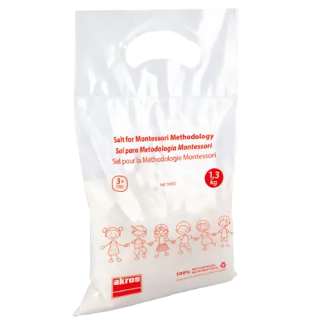 Sare educativa alba 1,3 kg pentru activitati Montessori si senzoriale