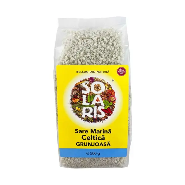 Sare marina grunjoasa celtica, 500g, Solaris