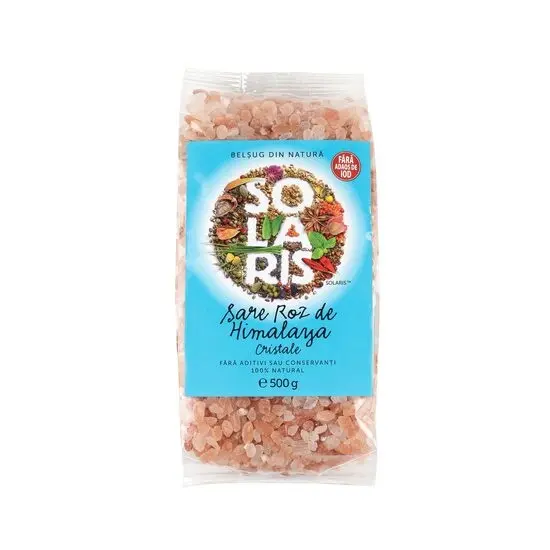 Sare Roz De Himalaya Cristale, 500 grame, Solaris