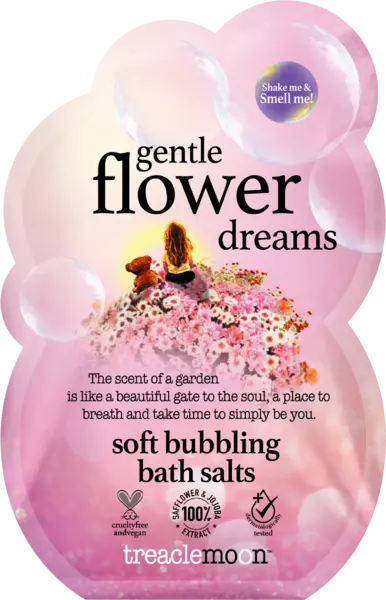 Saruri de baie Gentle Flower Dreams, 80g, Treaclemoon
