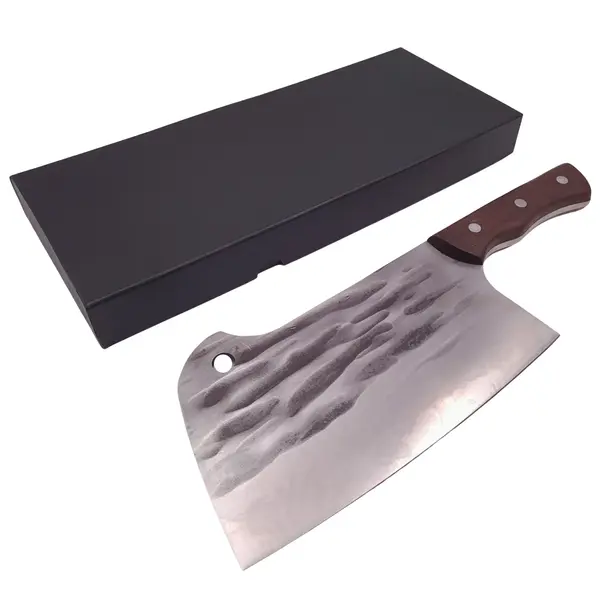 Satarul bucatarului DEPOX , lucrat manual, Destiny Kitchen, 32 cm, otel inoxidabil, 890 g, maro