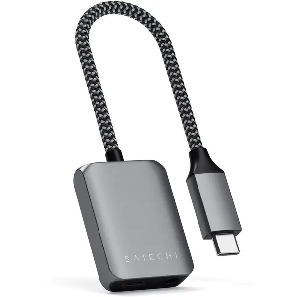Satechi Adaptor Audio Satechi ST-UCAPDAM, USB-C - Jack 3.5mm/USB-C (Gri)