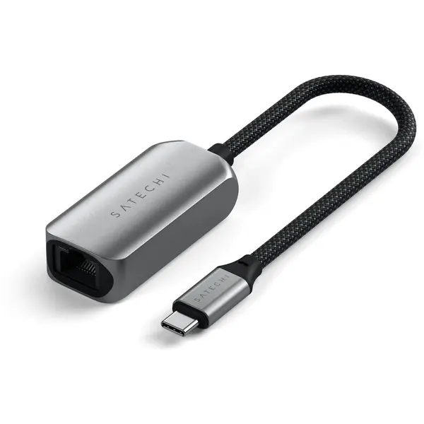 Satechi Adaptor Ethernet USB-C 2.5Gb Satechi pentru MacBook Pro, MacBook Air, iPad Pro, iPhone 15 si alte dispozitive USB-C