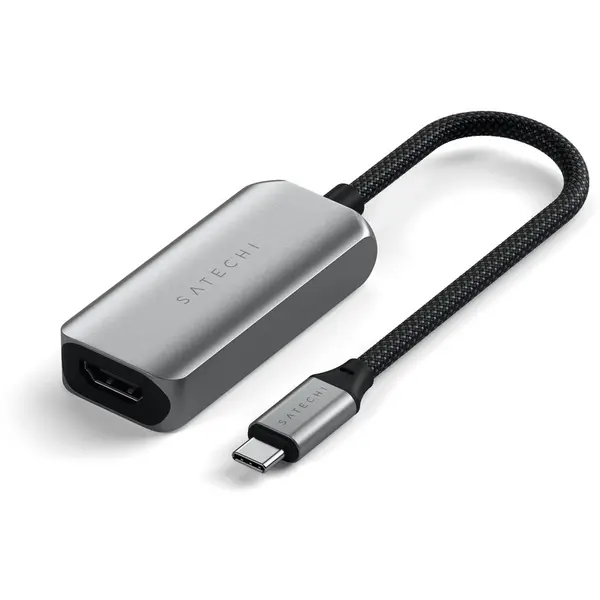 Satechi Adaptor Satechi USB-C To HDMI 2.1 8K (Mac Devices up to 4K/60Hz, 8K/60Hz, 4K 60Hz/120Hz, 2K/ 40Hz, 1080P/500Hz, Dynamic HDR10+ HDCP 1.4 & HDCP 2.3) - Space Grey