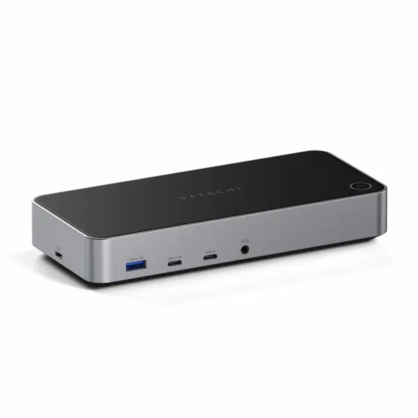 Satechi Docking Station Satechi Aluminium 4K Display (3x 4K/60Hz,2x DisplayPort 1.4 4k/60Hz,3x HDMI,1x DP Alt Mode 1x USB 3.1,1x USB-C 3.1 Gen2,2 x USB3.0,1x USB-C 3.0,1x Ethernet ,1x Audio, Kensington Lock) , Gri