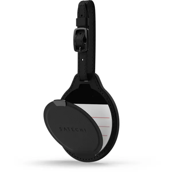Satechi Eticheta de bagaj FindAll din piele vegana, Satechi ST-LFALTK , Negru