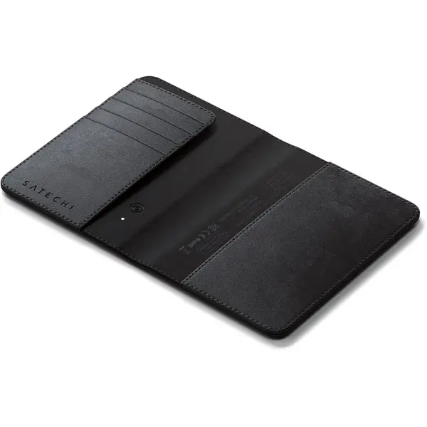 Satechi Husa de pasaport Satechi FindAll din piele vegana, portofel, Negru