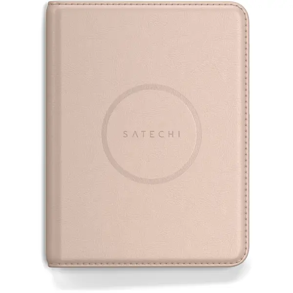 Satechi Husa pentru pasaport Satechi ST-VPCR, din piele vegana, localizare cu aplicatia Find My, Roz