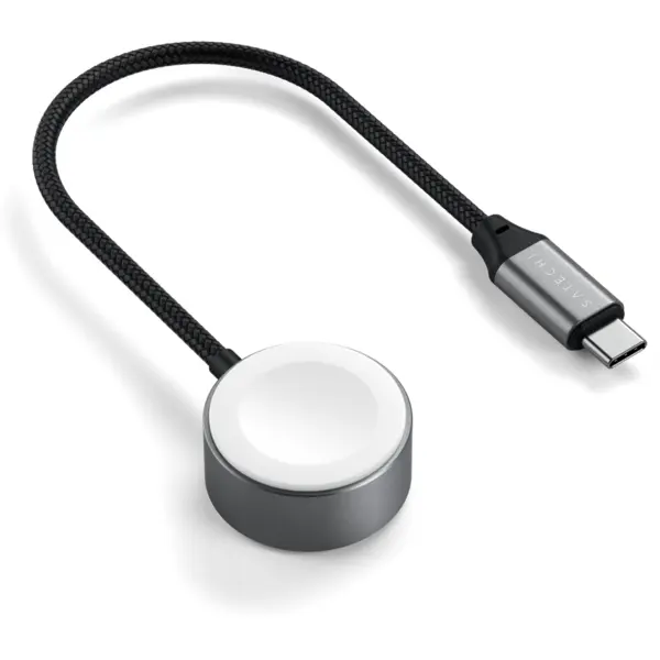 Satechi Satechi USB-C Magnetic Fast-Charging Cable for Apple Watch - Space Gray