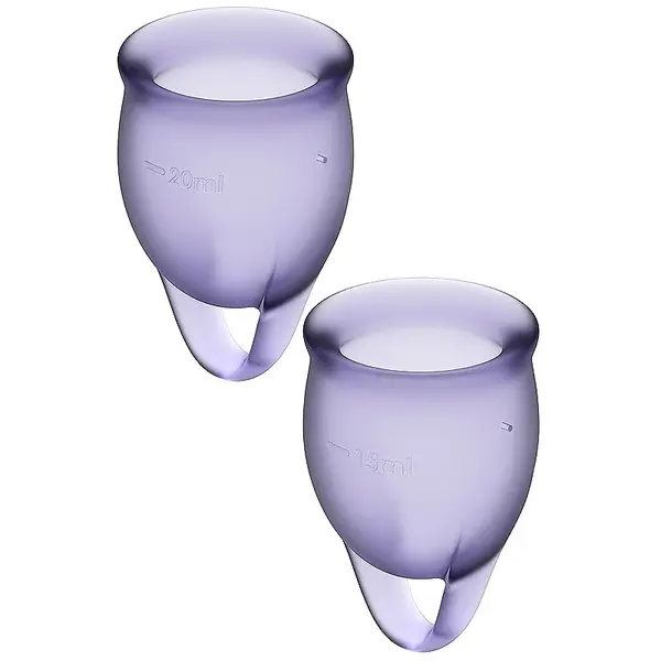 Satisfyer Feel Confident Menstrual Cup cupe menstruale Purple
