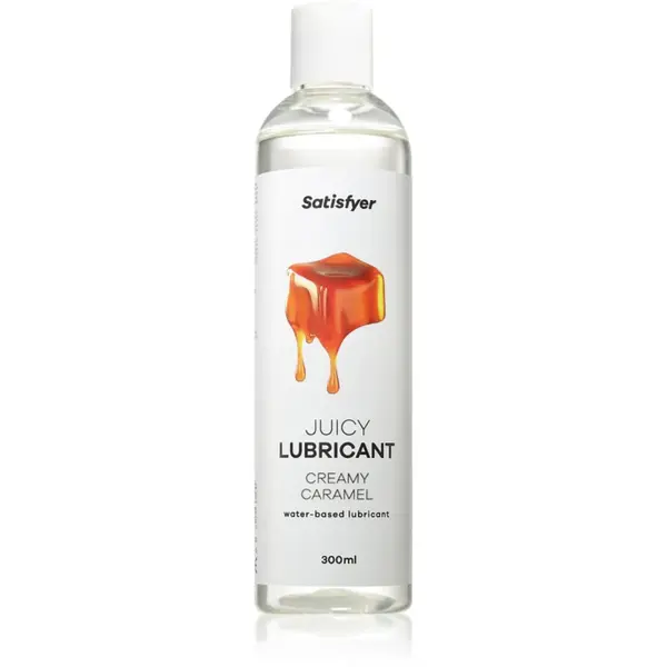 Satisfyer Juicy Lubricant gel lubrifiant cu aromă Creamy Caramel 300 ml