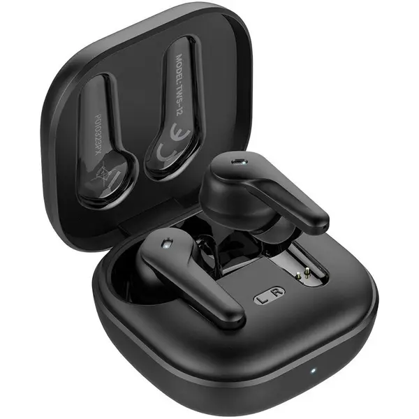 Savio Casti Telefon Savio Wireless Bluetooth 5.3 TWS-12, Negru