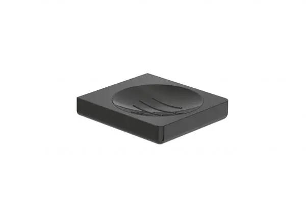 Savoniera Roca Tempo A817023CN0, montare pe perete, metal, lucios, Negru titan