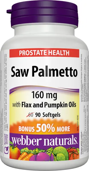 Saw Palmetto, 90 capsule, Webber Naturals