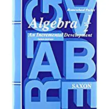 Saxon Algebra 1/2 Answer Key & Tests Third Edition, Paperback (3rd Ed.)/Saxon
