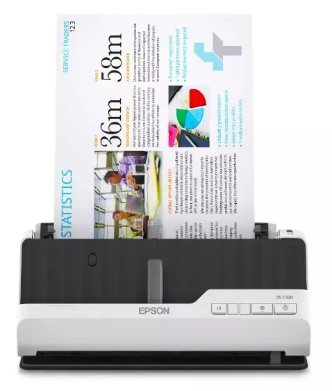 Scanner EPSON WorkForce DS-C330, A4, 600 dpi, 30ppm, ADF, USB (Negru)