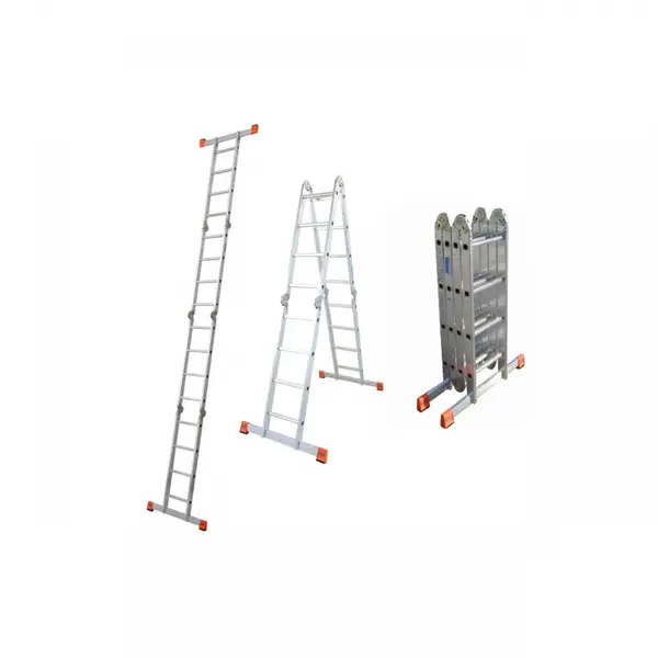 Scara articulata din aluminiu, Krause, Monto "Multimatic", 5.50m inaltime lucru, 4x4 trepte