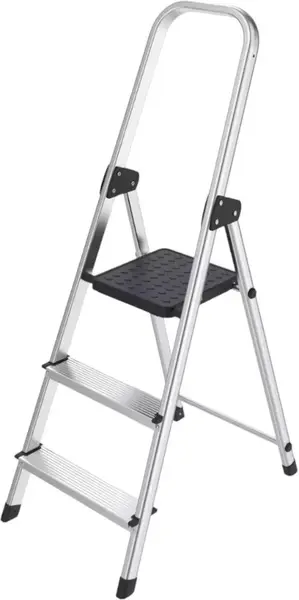 Scară de uz casnic din aluminiu MMS - 2+1 trepte, până la 150 kg