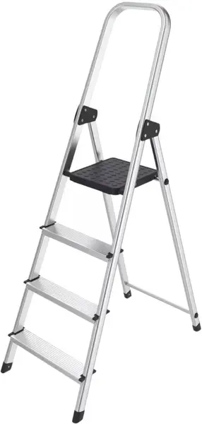 Scară de uz casnic din aluminiu MMS - 3+1 trepte, până la 150 kg