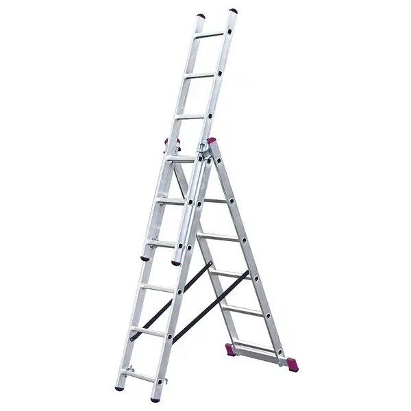 Scara multifunctionala din aluminiu Corda, 3x7 trepte