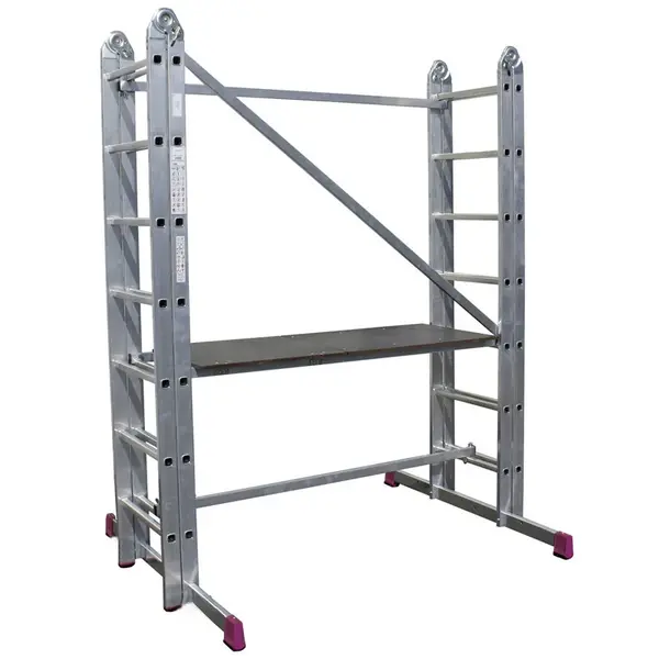 Scara schela articulata din aluminiu Krause Corda 0,6 x 1,5m, aluminiu, inaltime lucru 4m