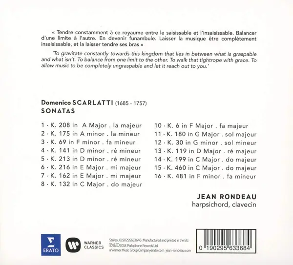 Scarlatti - Sonatas | Jean Rondeau