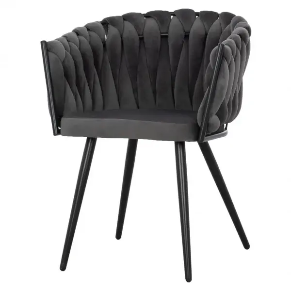 Scaun ANDRA SOFT VELVET - Grey