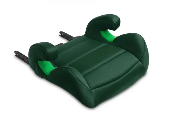 Scaun auto 2in1 cu isofix Caretero Nimbus Dark Green 100-150 cm i-Size cu spatar reglabil si detasabil,utilizare doar inaltator,certificat R129,tetiera reglabila,ghidaje centuri