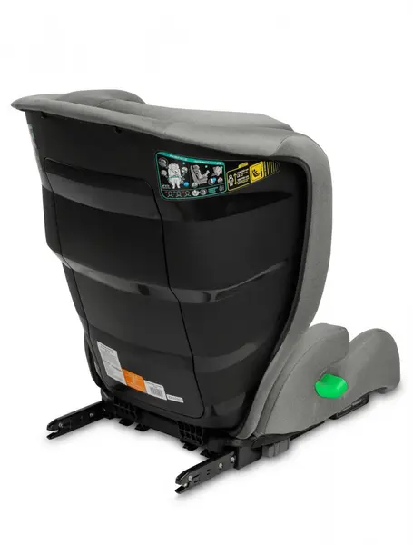 Scaun auto 2in1 cu isofix Caretero Nimbus Graphite 100-150 cm i-Size cu spatar reglabil si detasabil,utilizare doar inaltator,certificat R129,tetiera reglabila,ghidaje centuri