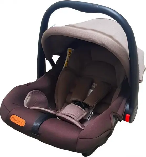 Scaun auto Baby Care Pro Maro Gri 0-13 kg, Maner reglabil, Captuseala confortabila, Omologare R-129 i-Size