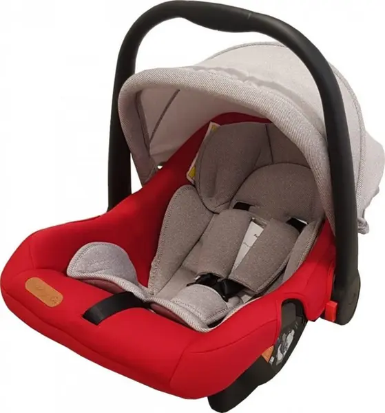Scaun auto Baby Care Pro Rosu Gri 0-13 kg, Maner reglabil, Captuseala confortabila, Omologare R-129 i-Size