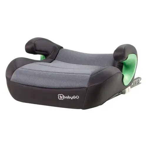 Scaun auto booster BabyGo Bursa IIIl Grey, 135-150 cm, certificat R129 (Gri)