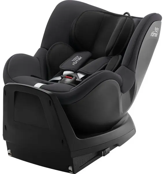 Scaun auto Britax Romer - Dualfix Plus, IsoFix, i-Size, 40-105 cm, Midnight Grey