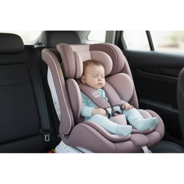 Scaun auto Buf Boof P100 LightPurple, i-size R129, rotativ 360, isofix, 40-150 cm, 0-36 kg