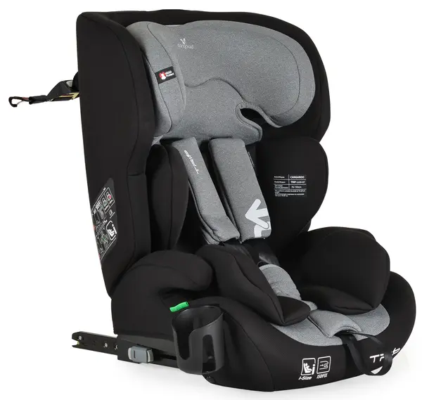 Scaun auto Cangaroo - Trip, i-Size, IsoFix , 76-150 cm, Intense gray