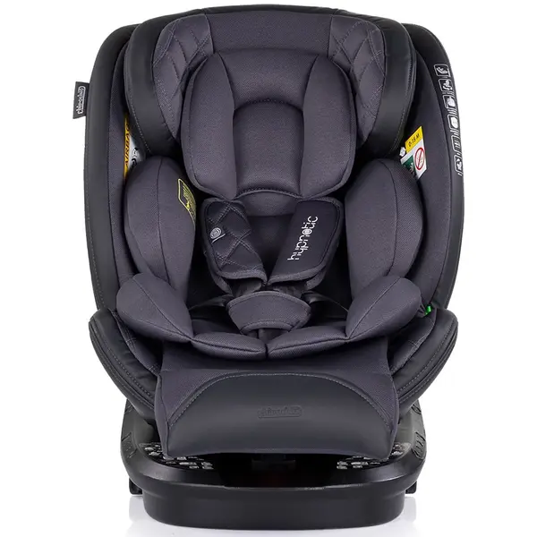 Scaun auto Chipolino Hypnotic Anthracite I-Size 40-150 cm cu sistem Isofix, Top tether, Sezut rotativ
