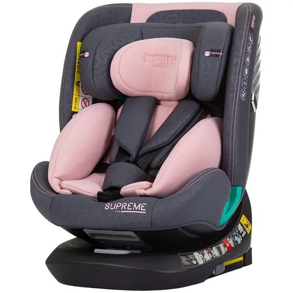 Scaun Auto Chipolino Supreme, Isofix, i-Size, 40-150cm, roz KID058388, la doar 682,00 lei
