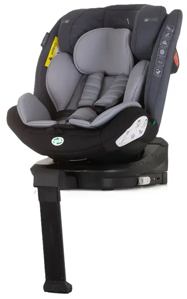 Scaun auto Chipolino - Torino, 360°, IsoFix, i-Size, 40-150 cm, amestec gri