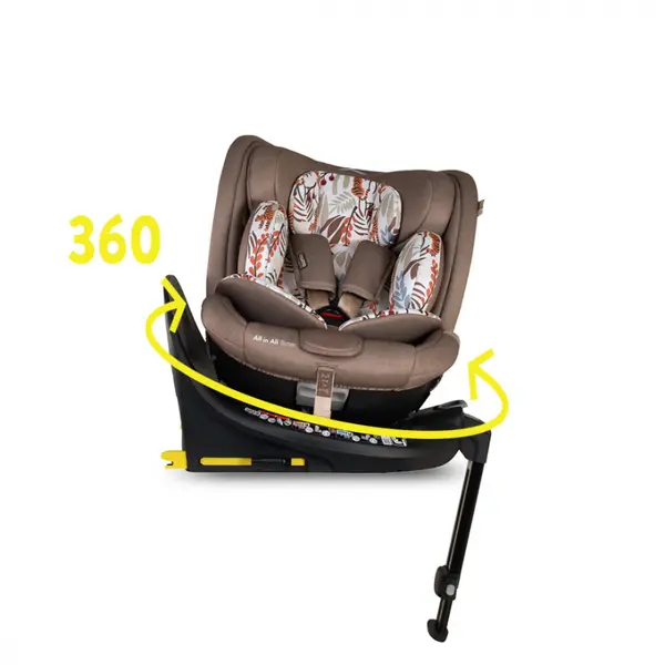 Scaun auto Cosatto All in All Extra Tiger Tale 40-150 cm I-Size, Testare ADAC, Isofix, SIPS, Rotatie 360, Tetiera reglabila