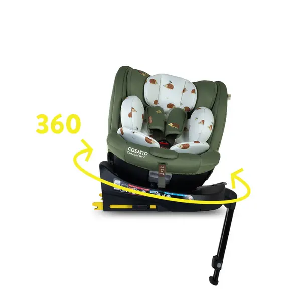 Scaun auto Cosatto Come and go 2 Hoglet, I-Size, Testat ADAC, Rotatie 360, SIPS, Isofix, Tetiera reglabila