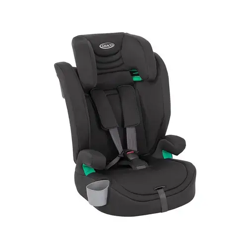 Scaun auto Graco Eldura Midnight, 76-150 cm, certificat R129, 0 - 12 ani, Negru