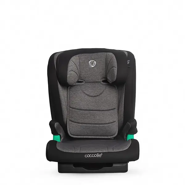 Scaun auto iSize Isofix Coccolle Eris, 100-150 cm, Tetiera si spatar reglabile, Pozitie somn junior, Cotiere confortabile, Omologat R129, Bare isofix reglabile, Greystone