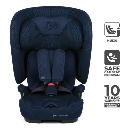 Scaun auto ISOFIX Kinderkraft FIX2GO, 9-36 kg, 76-150 cm, Albastru