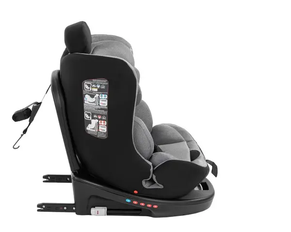 Scaun auto KikkaBoo cu isofix 40-150 cm i-SAFE i-SIZE Light Grey