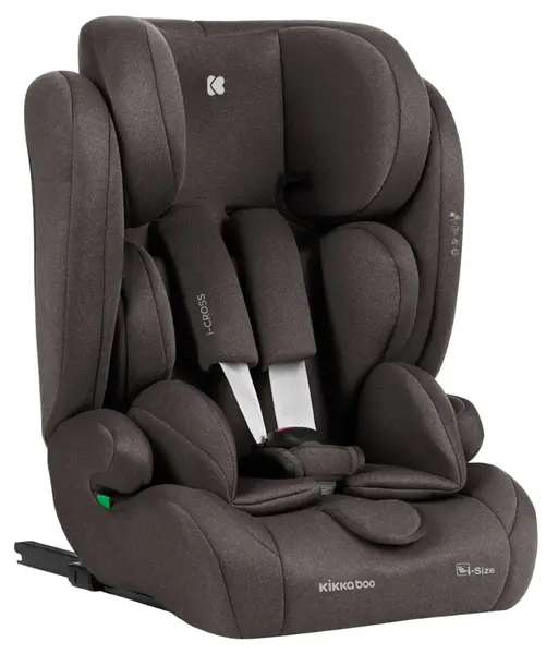 Scaun auto KikkaBoo - i-Cross, IsoFix, i-Size, 76-150 cm, Brown