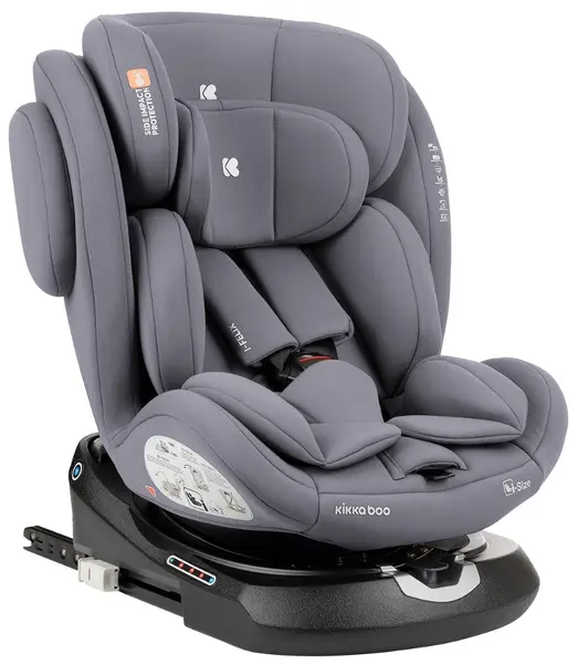 Scaun auto KikkaBoo - i-Felix, IsoFix, i-Size, 40-150 cm, Light Grey