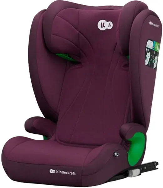 Scaun auto KinderKraft - Junior Fix 2, IsoFix, i-Size, 100-150 cm, Cherry Pearl